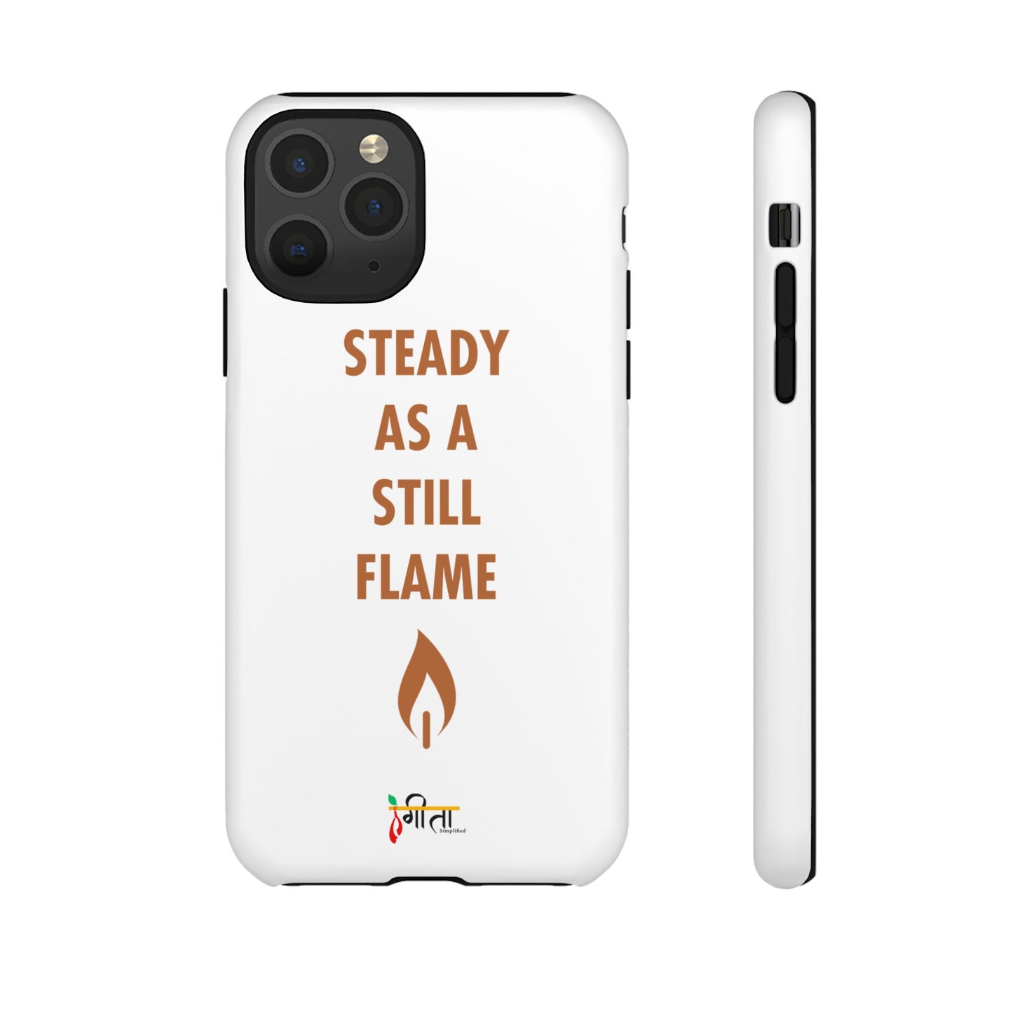 “Still Flame” – The Strength of Inner Calm Phone Case