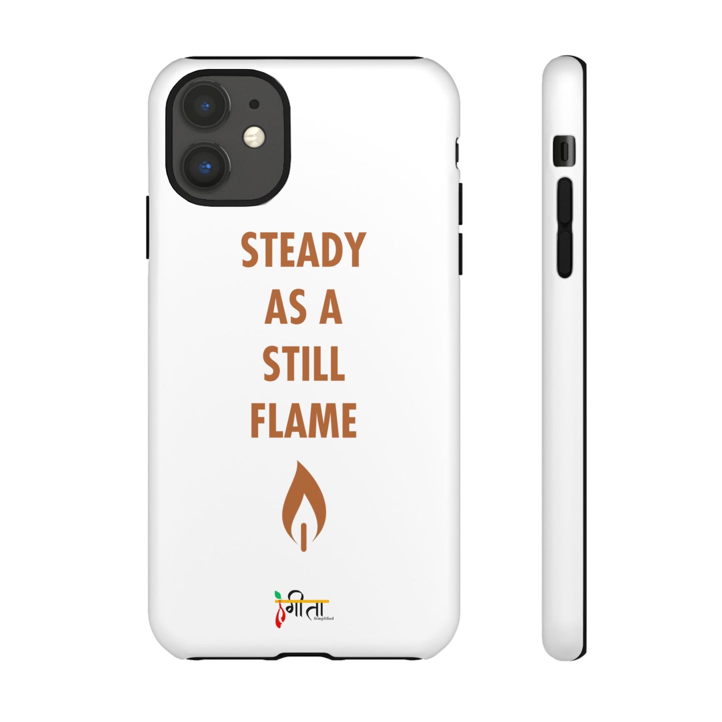 “Still Flame” – The Strength of Inner Calm Phone Case