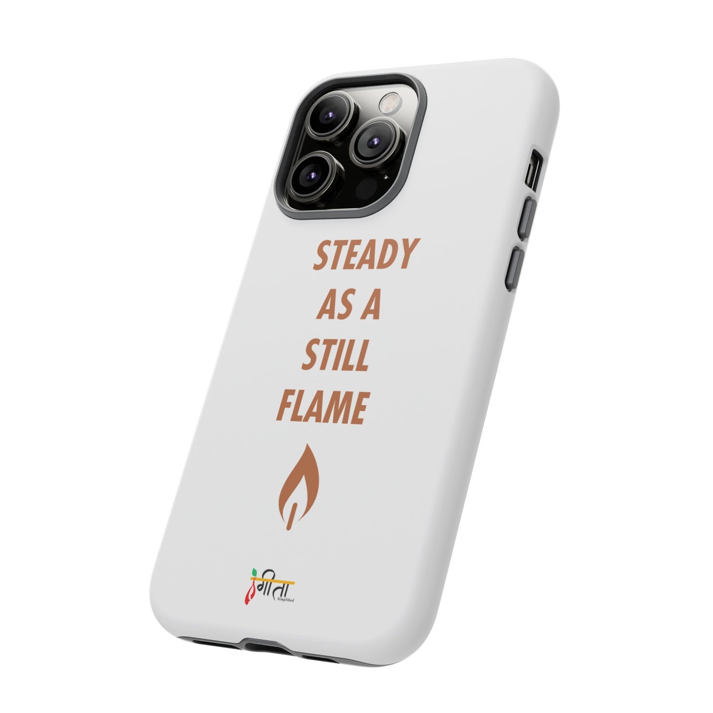 “Still Flame” – The Strength of Inner Calm Phone Case