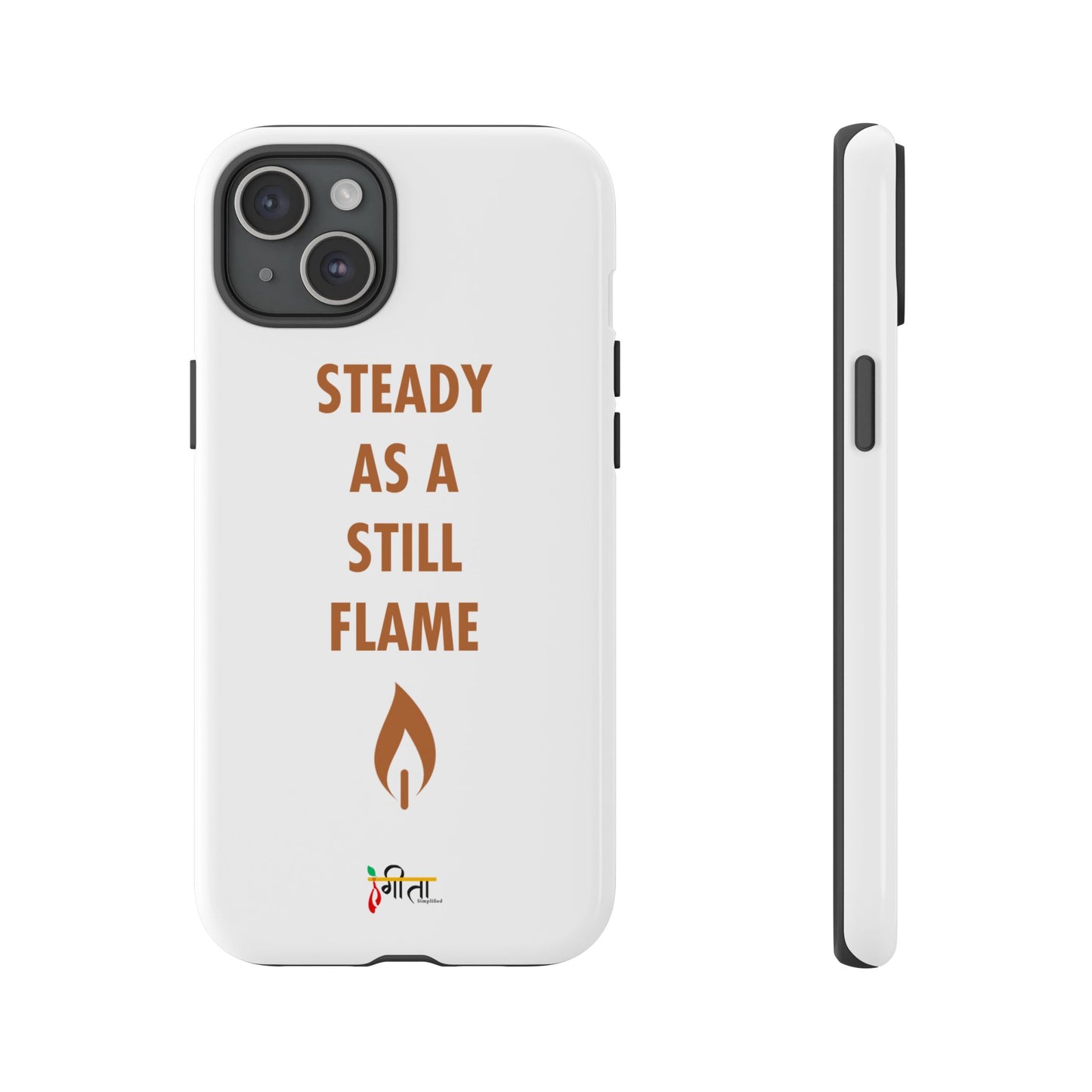 “Still Flame” – The Strength of Inner Calm Phone Case