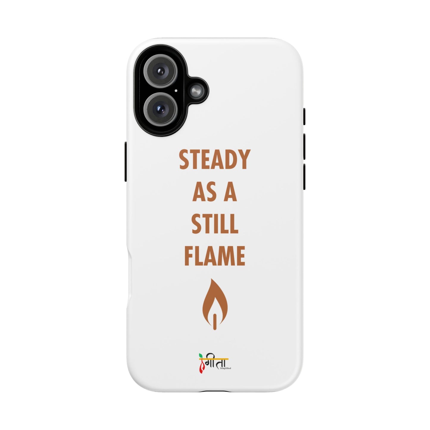 “Still Flame” – The Strength of Inner Calm Phone Case
