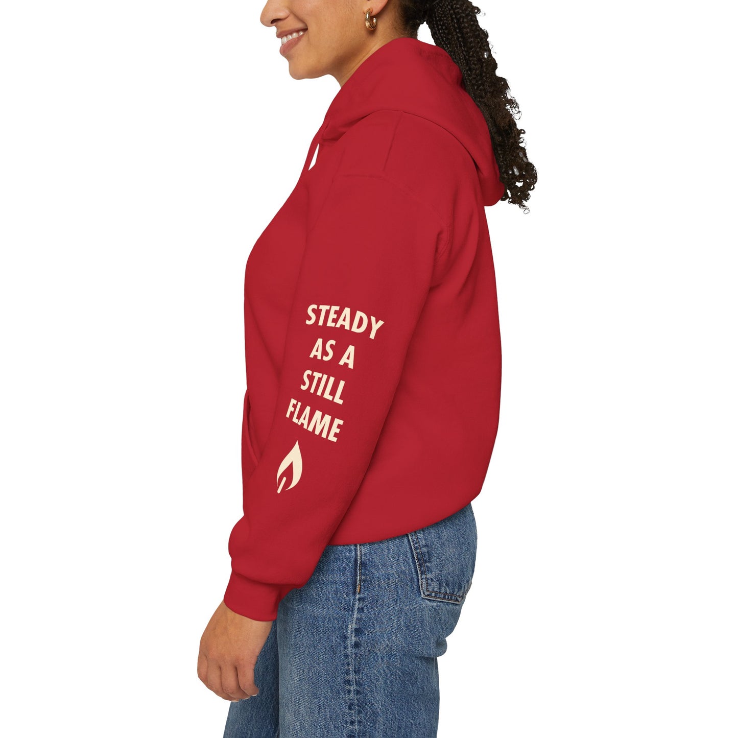 “Wisdom in Motion” – Sthitaprajna Sleeve Art Unisex Hoodie