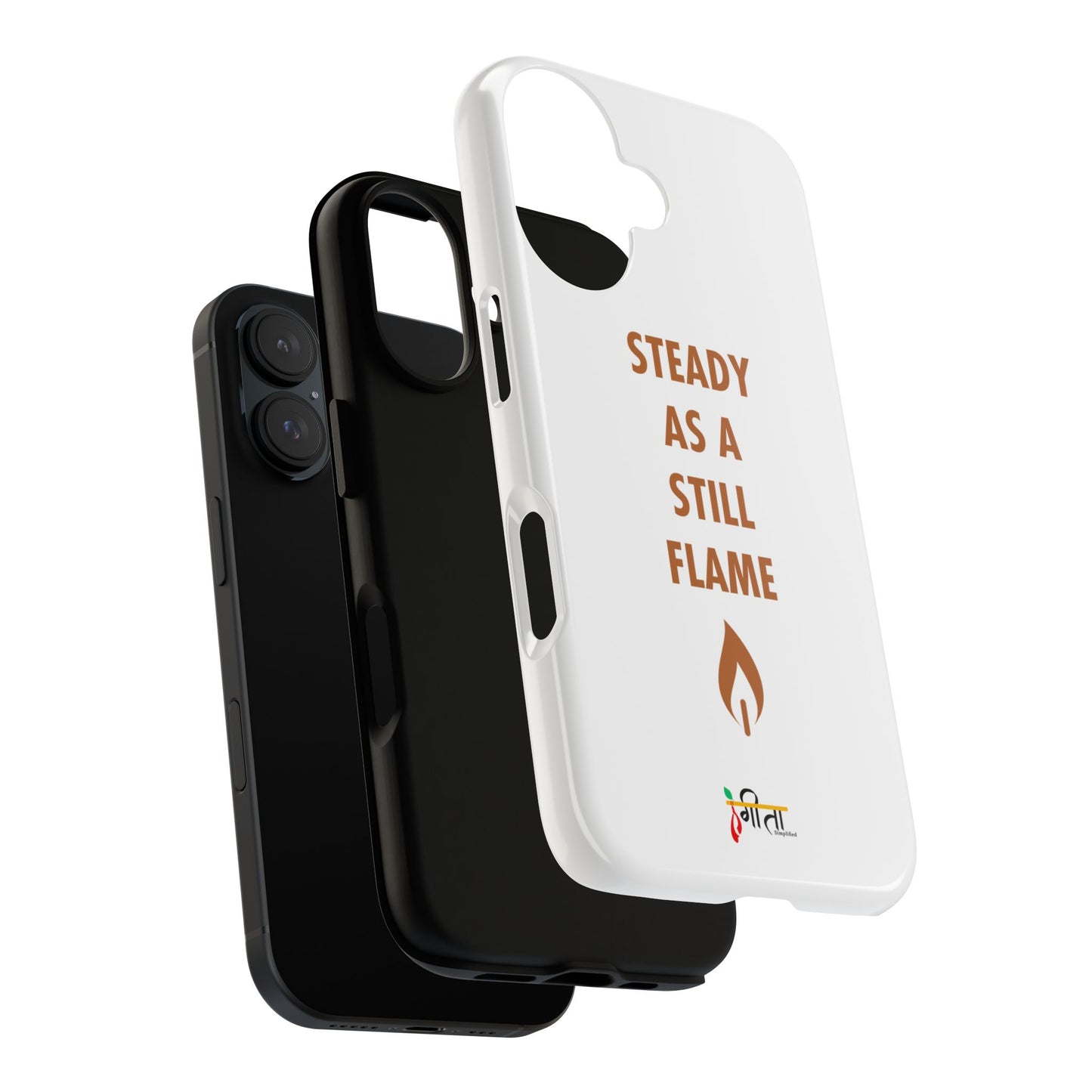 “Still Flame” – The Strength of Inner Calm Phone Case
