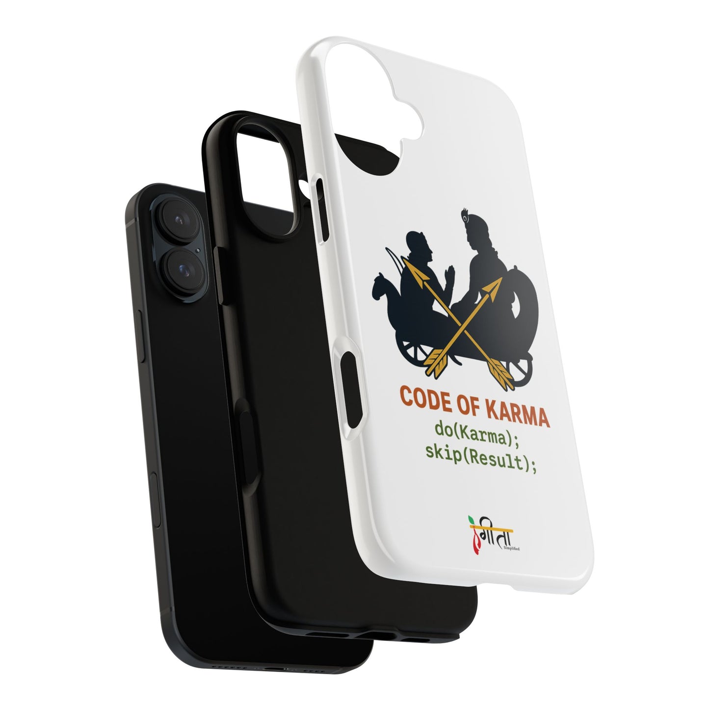 “Driven by Dharma” Krishna Karma Phone Case