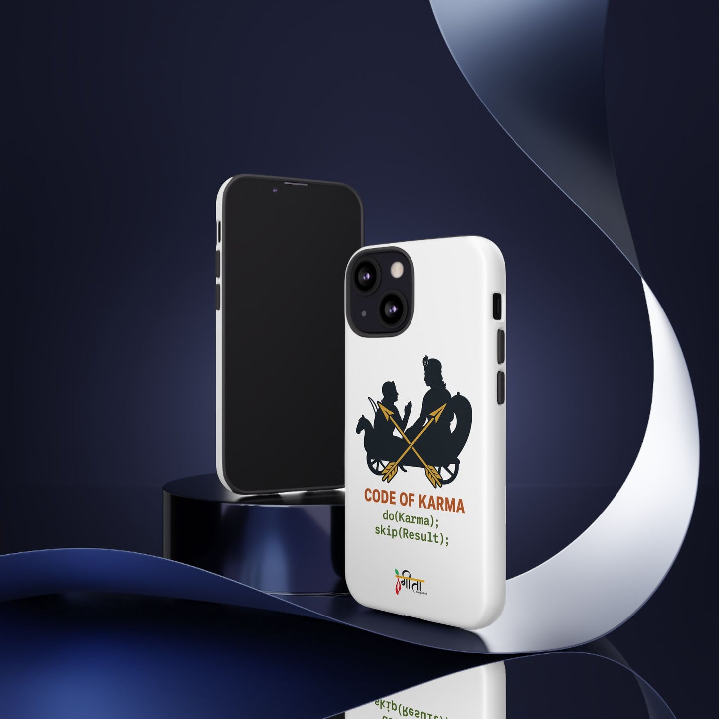 “Driven by Dharma” Krishna Karma Phone Case