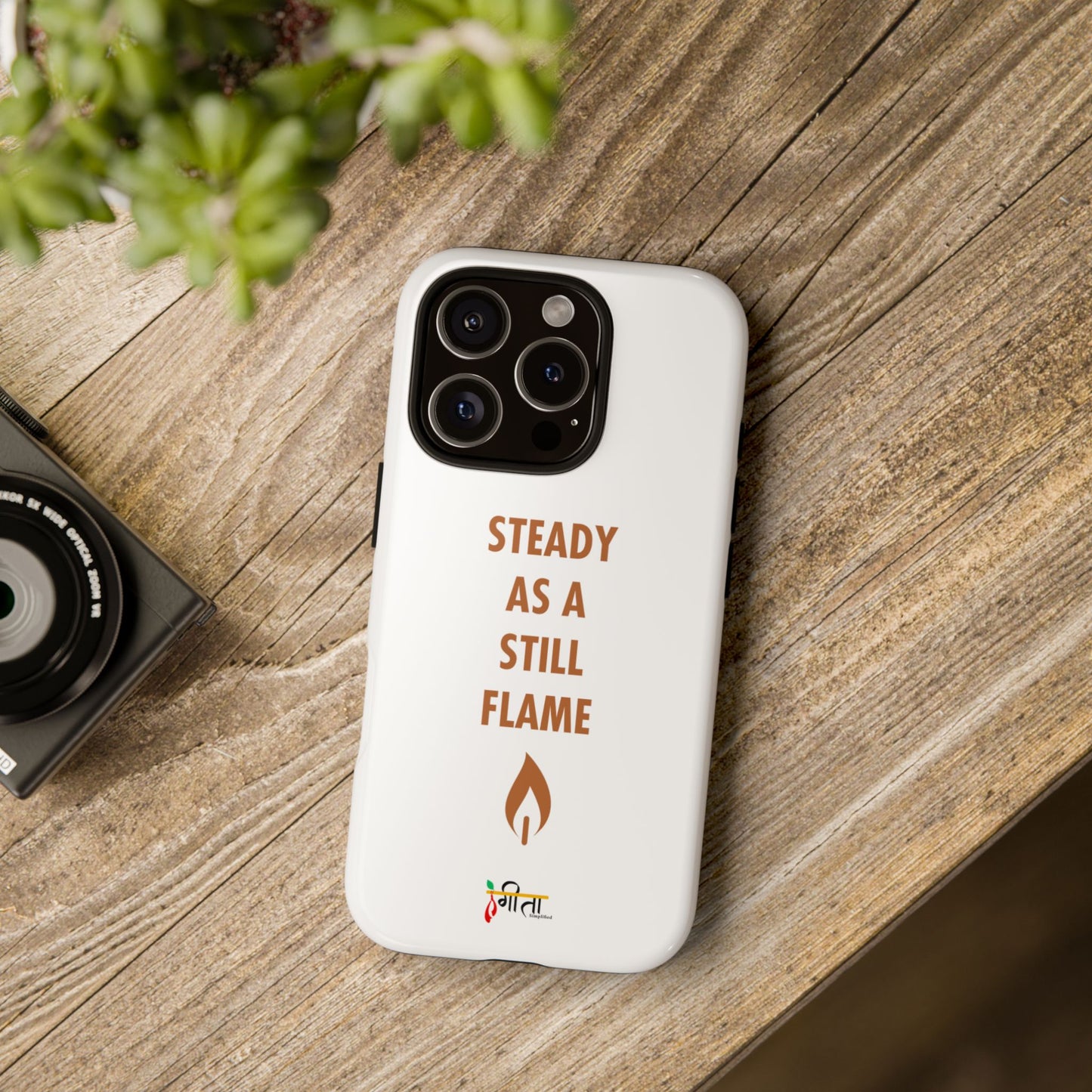 “Still Flame” – The Strength of Inner Calm Phone Case