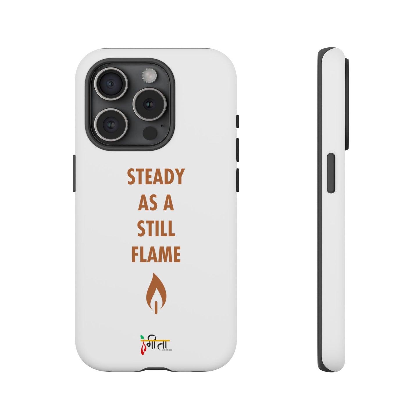 “Still Flame” – The Strength of Inner Calm Phone Case