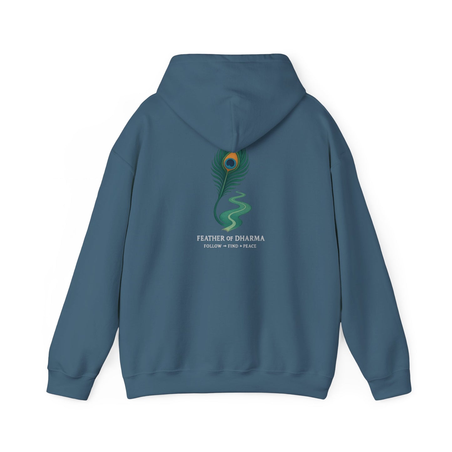 “Feather of Dharma” Spiritual Path Hoodie