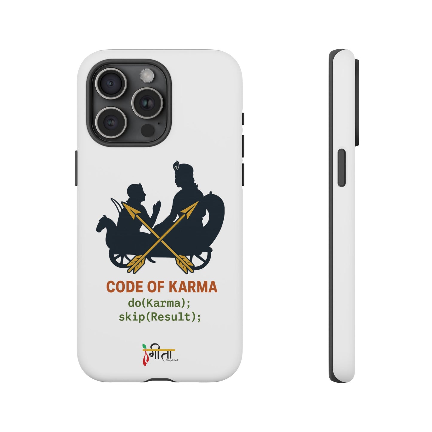 “Driven by Dharma” Krishna Karma Phone Case