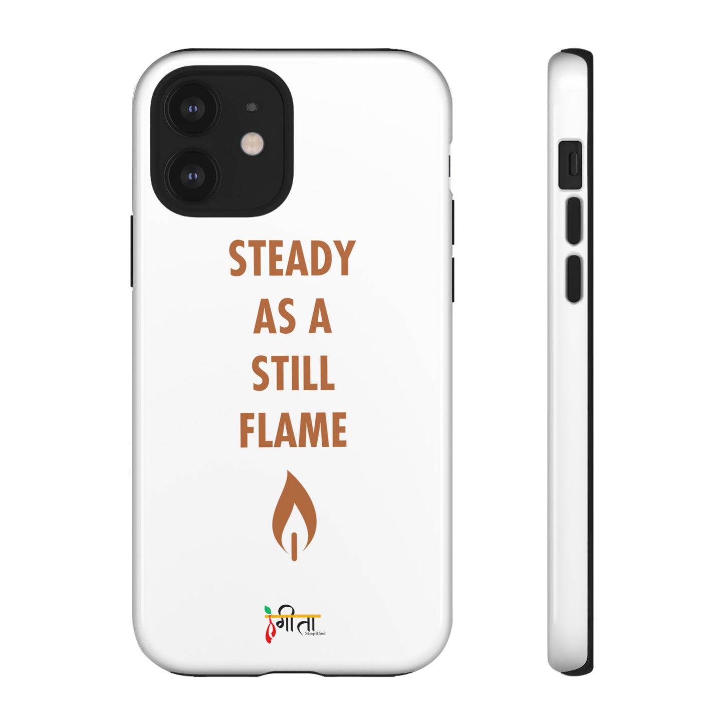 “Still Flame” – The Strength of Inner Calm Phone Case