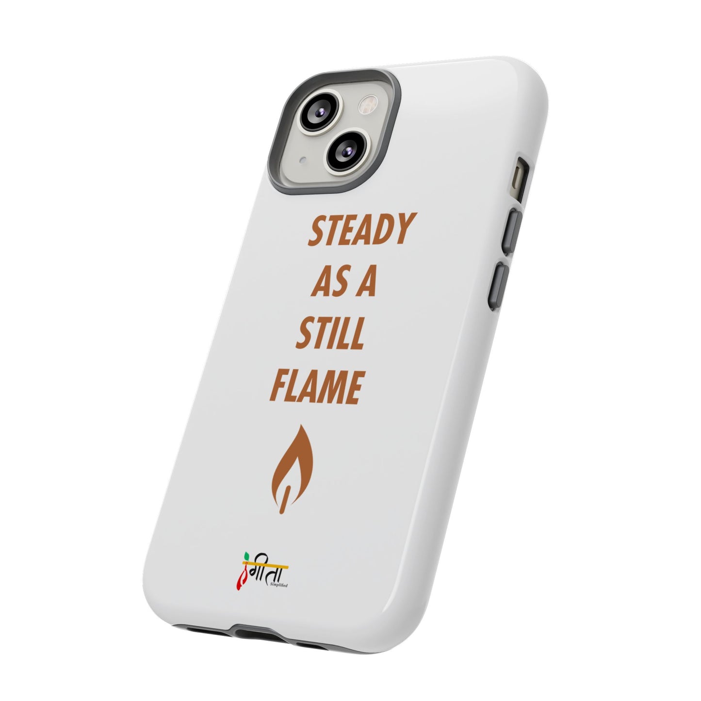“Still Flame” – The Strength of Inner Calm Phone Case