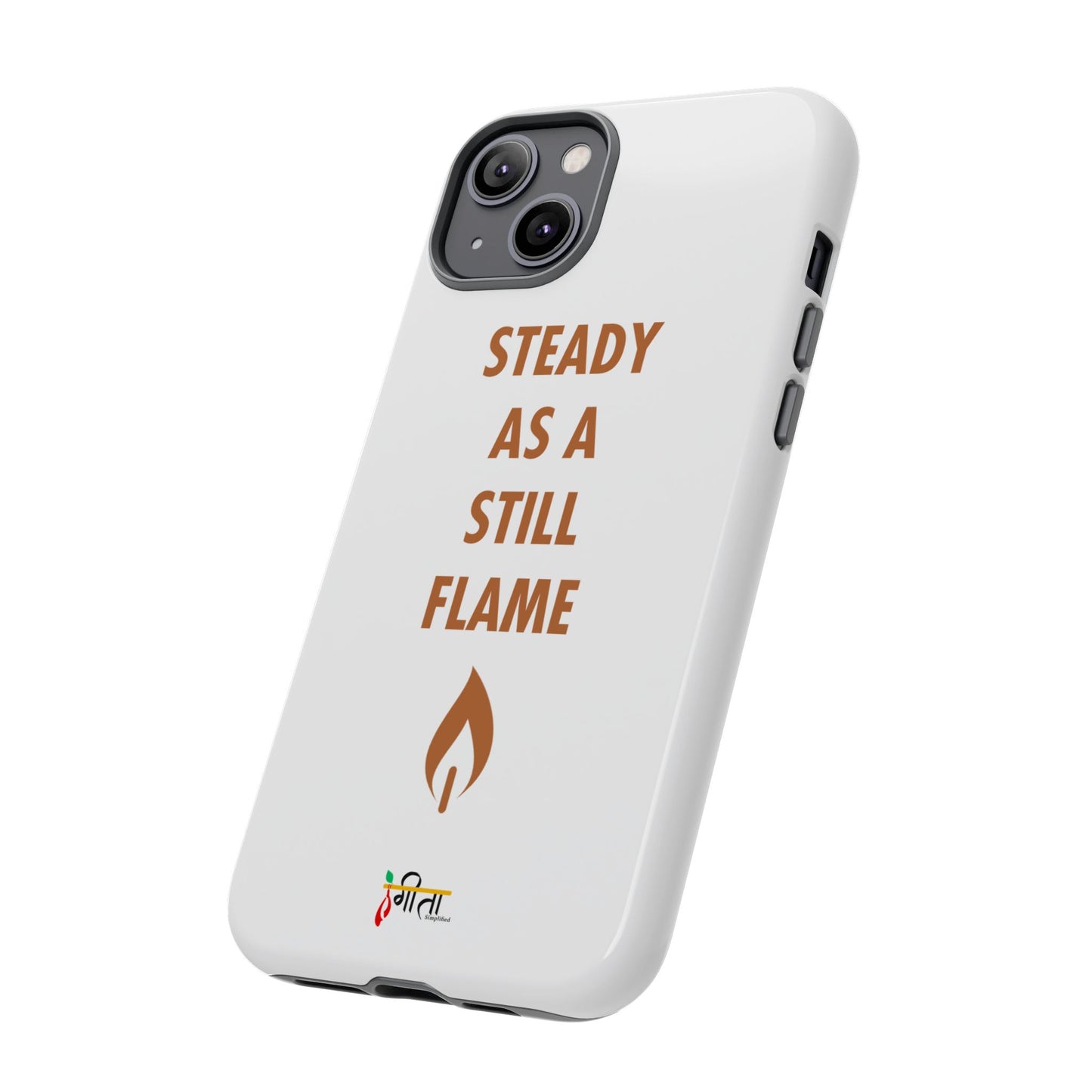 “Still Flame” – The Strength of Inner Calm Phone Case