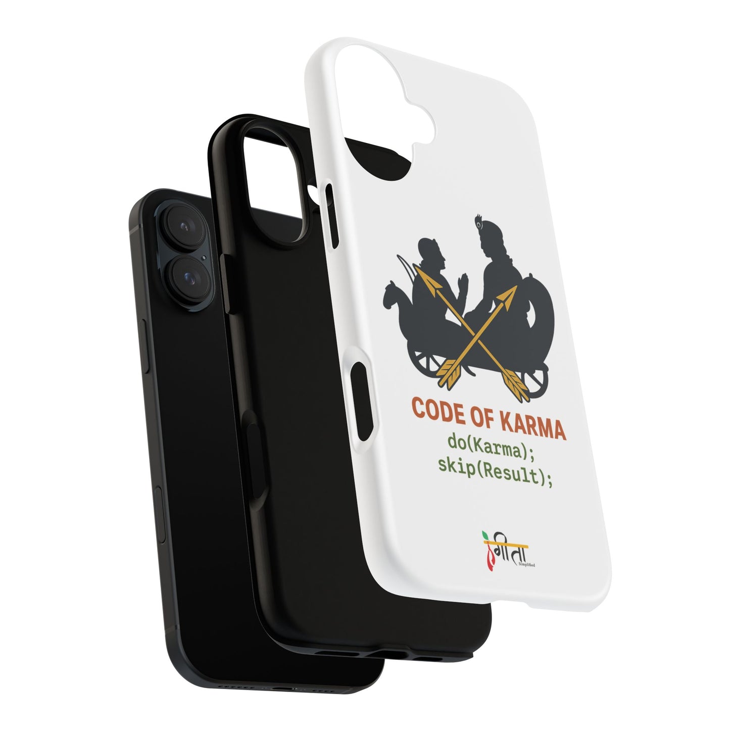 “Driven by Dharma” Krishna Karma Phone Case