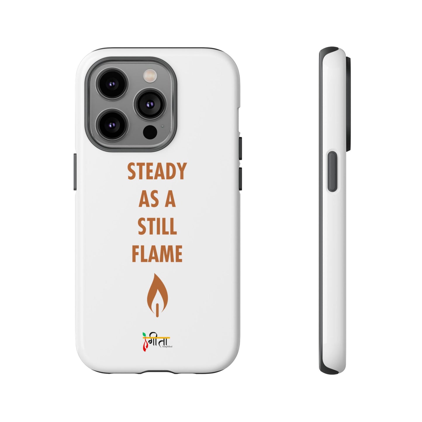 “Still Flame” – The Strength of Inner Calm Phone Case