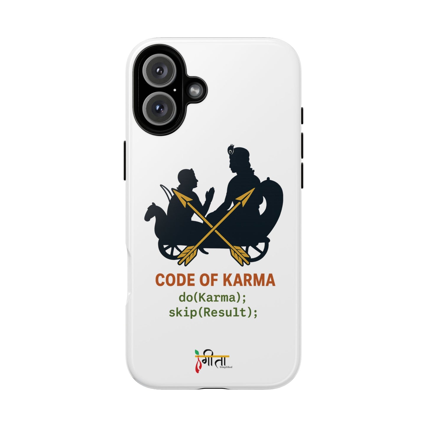“Driven by Dharma” Krishna Karma Phone Case