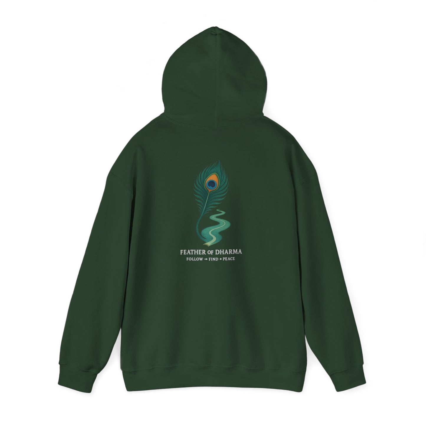 “Feather of Dharma” Spiritual Path Hoodie