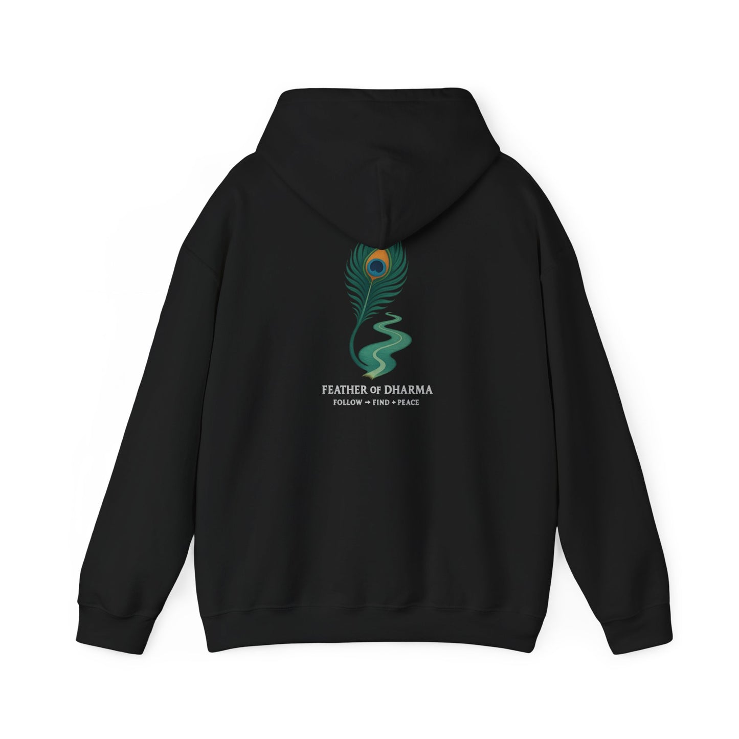 “Feather of Dharma” Spiritual Path Hoodie
