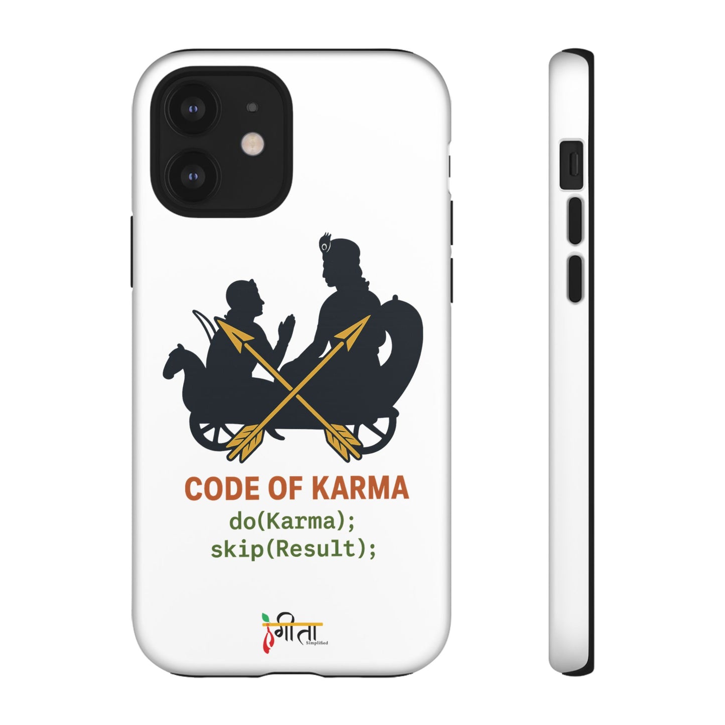 “Driven by Dharma” Krishna Karma Phone Case