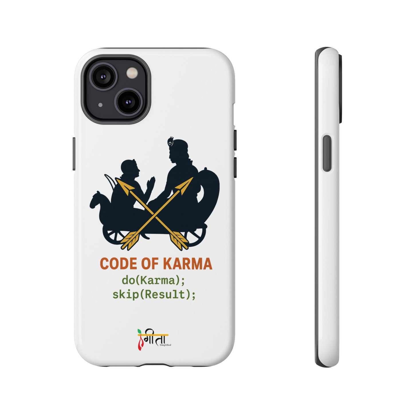 “Driven by Dharma” Krishna Karma Phone Case
