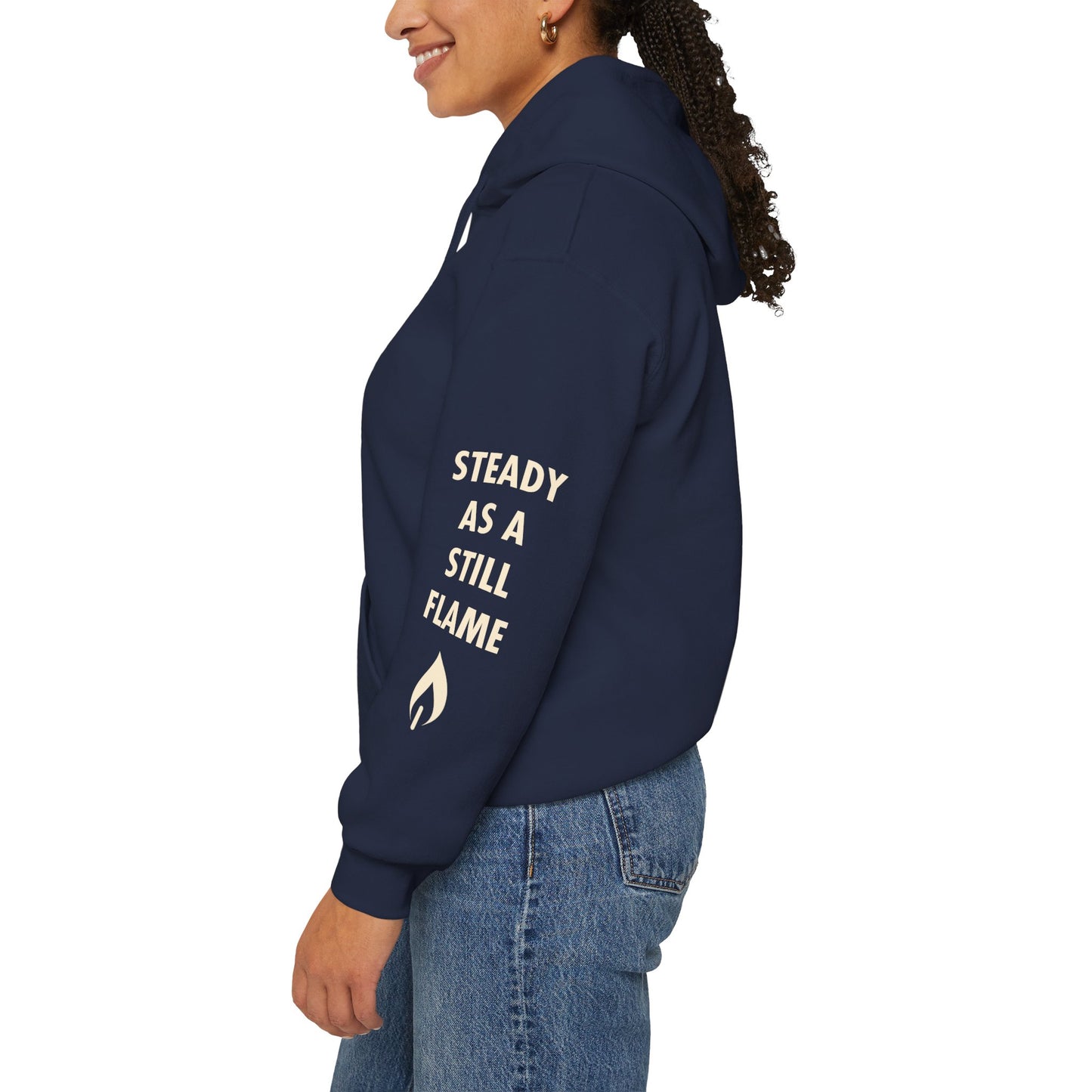 “Wisdom in Motion” – Sthitaprajna Sleeve Art Unisex Hoodie