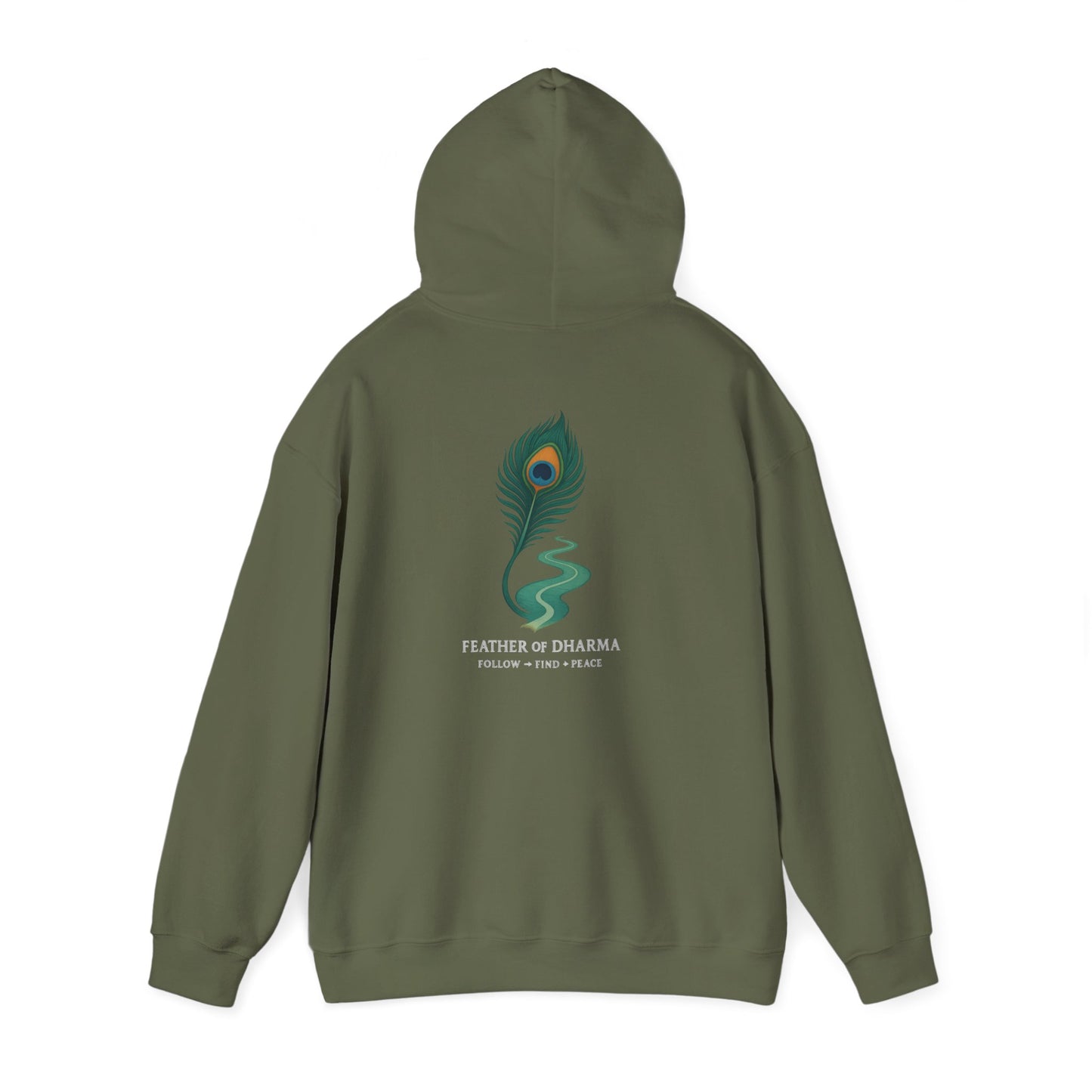“Feather of Dharma” Spiritual Path Hoodie