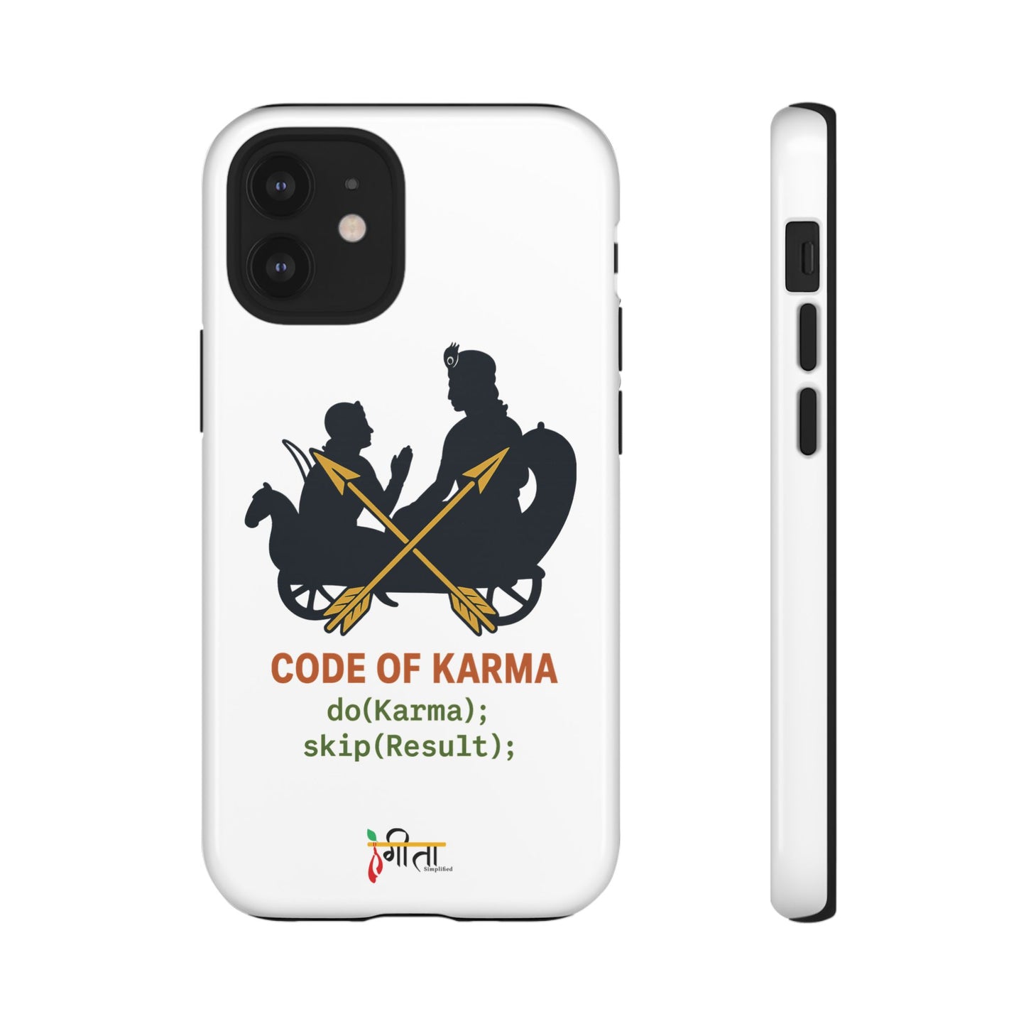 “Driven by Dharma” Krishna Karma Phone Case