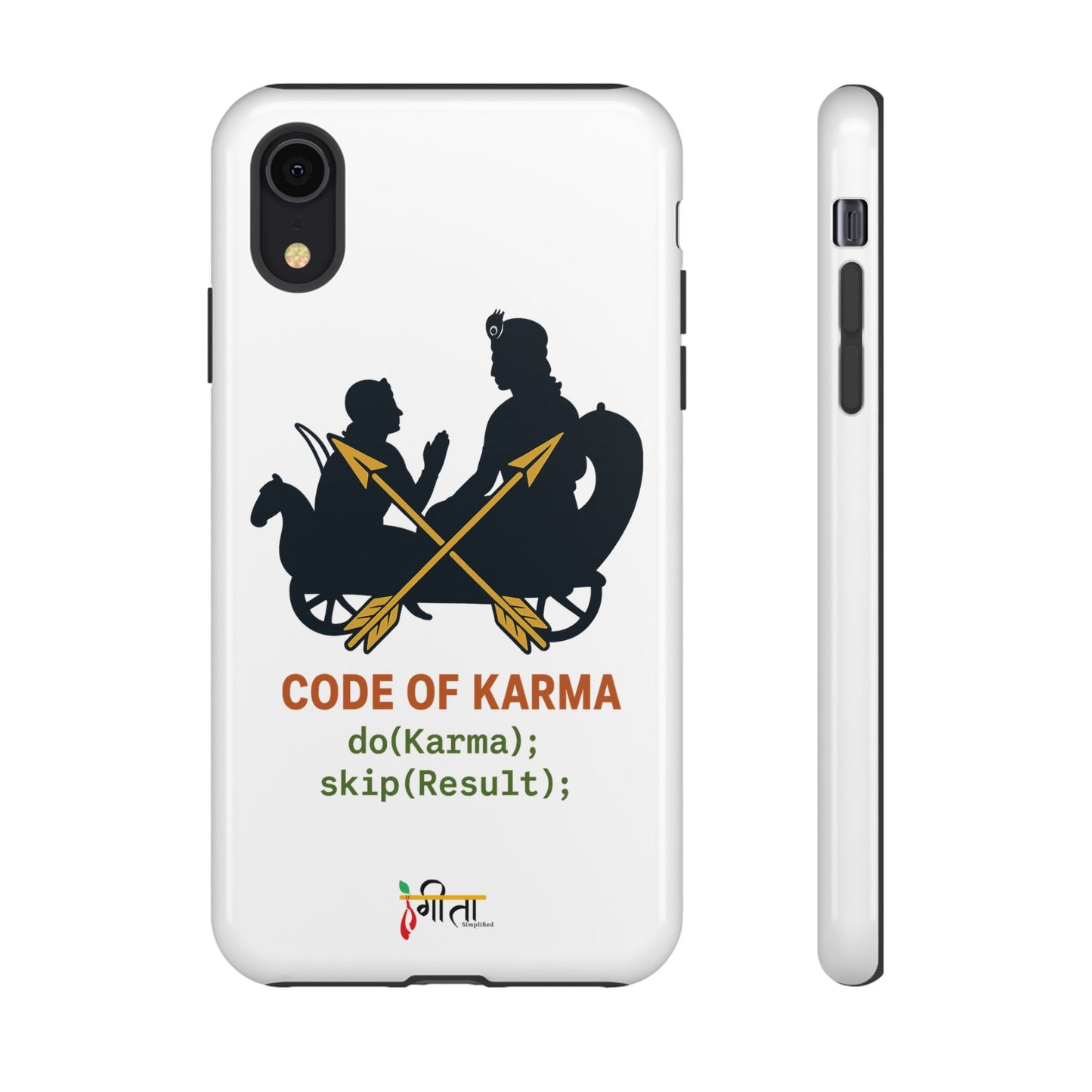 “Driven by Dharma” Krishna Karma Phone Case