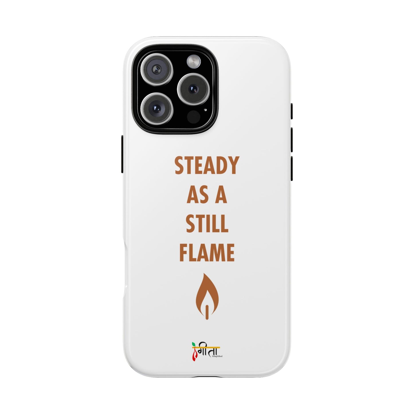 “Still Flame” – The Strength of Inner Calm Phone Case