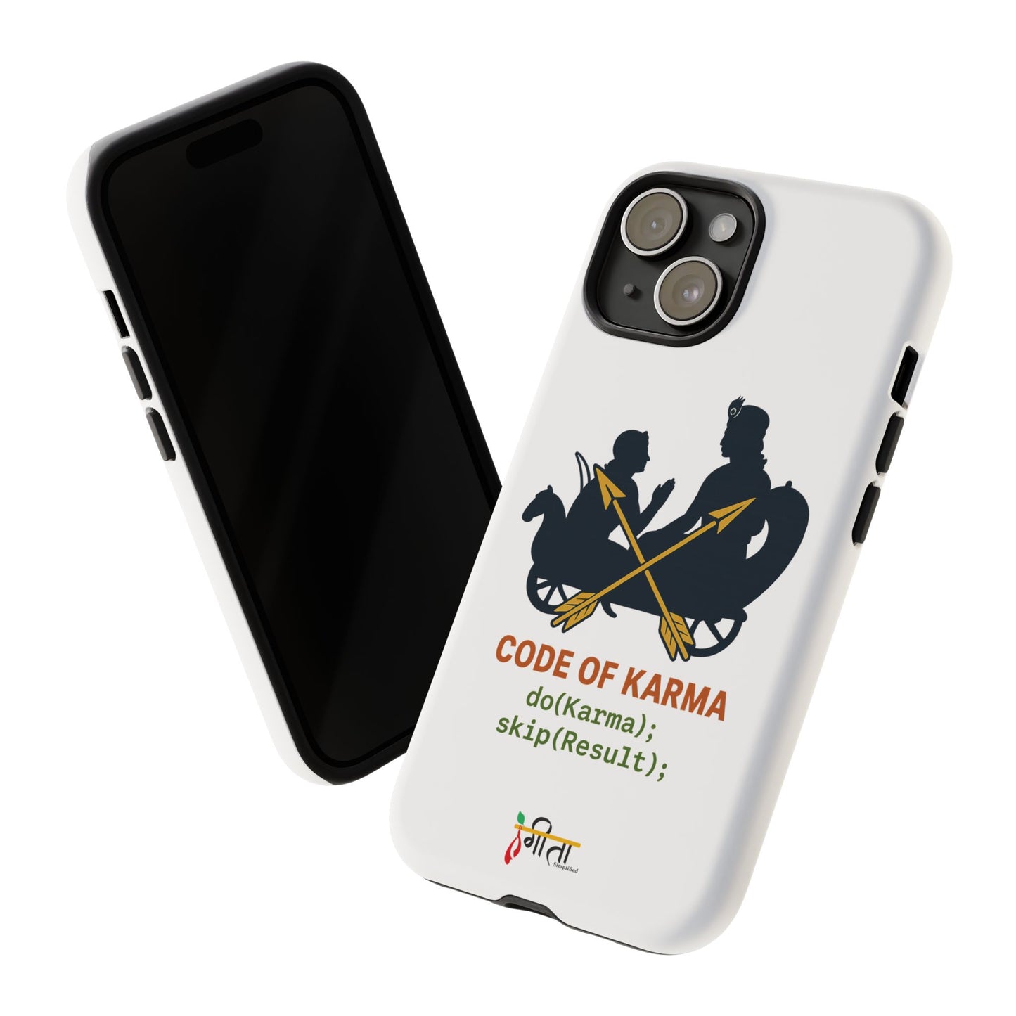 “Driven by Dharma” Krishna Karma Phone Case