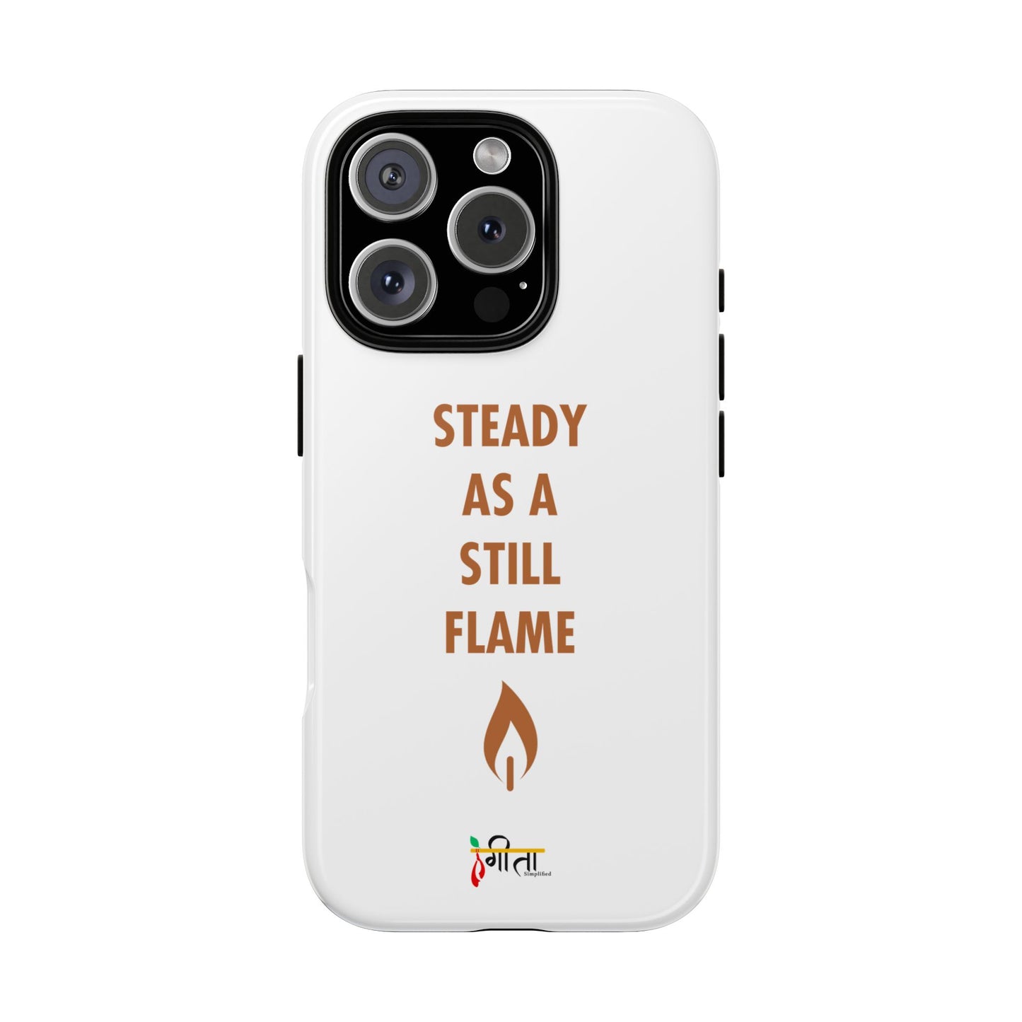 “Still Flame” – The Strength of Inner Calm Phone Case
