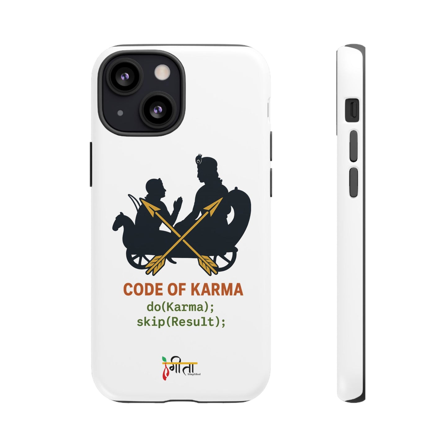 “Driven by Dharma” Krishna Karma Phone Case