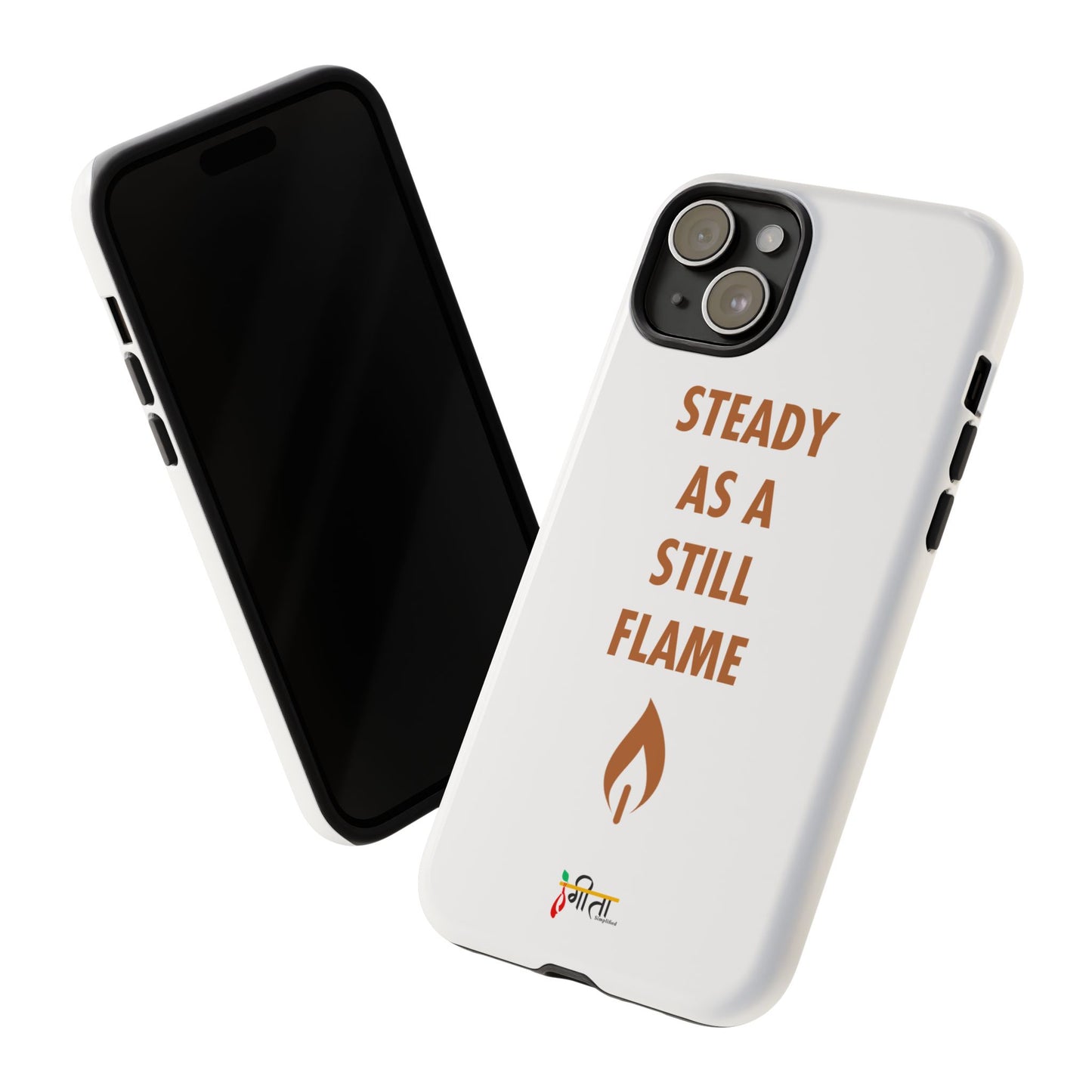 “Still Flame” – The Strength of Inner Calm Phone Case