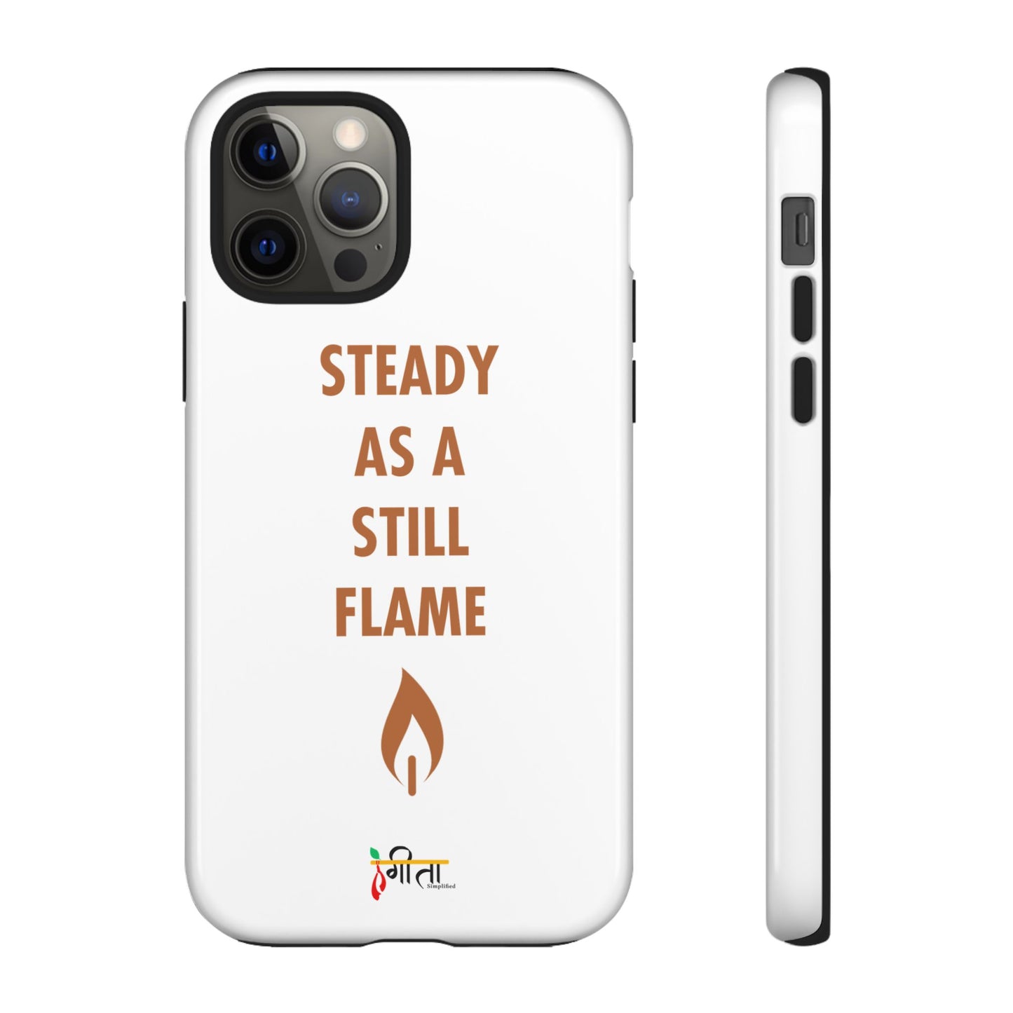 “Still Flame” – The Strength of Inner Calm Phone Case