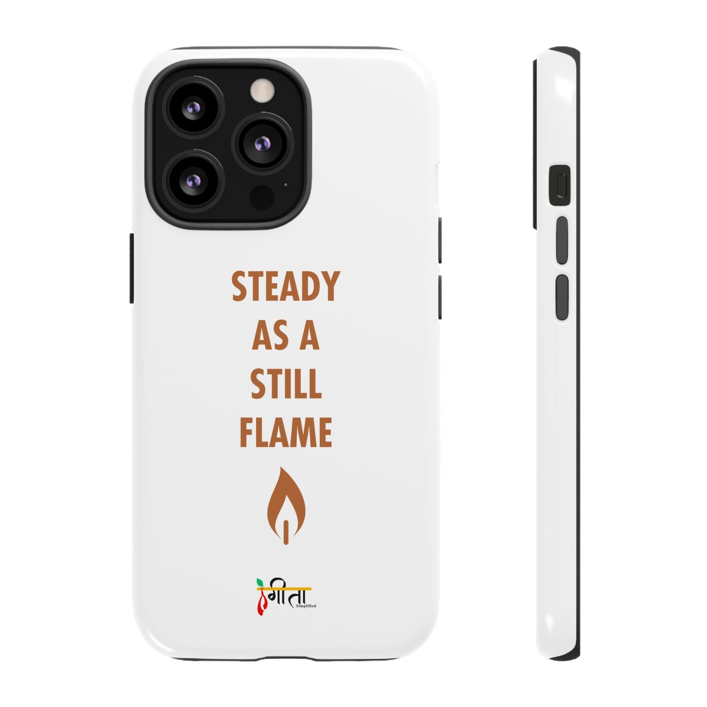 “Still Flame” – The Strength of Inner Calm Phone Case