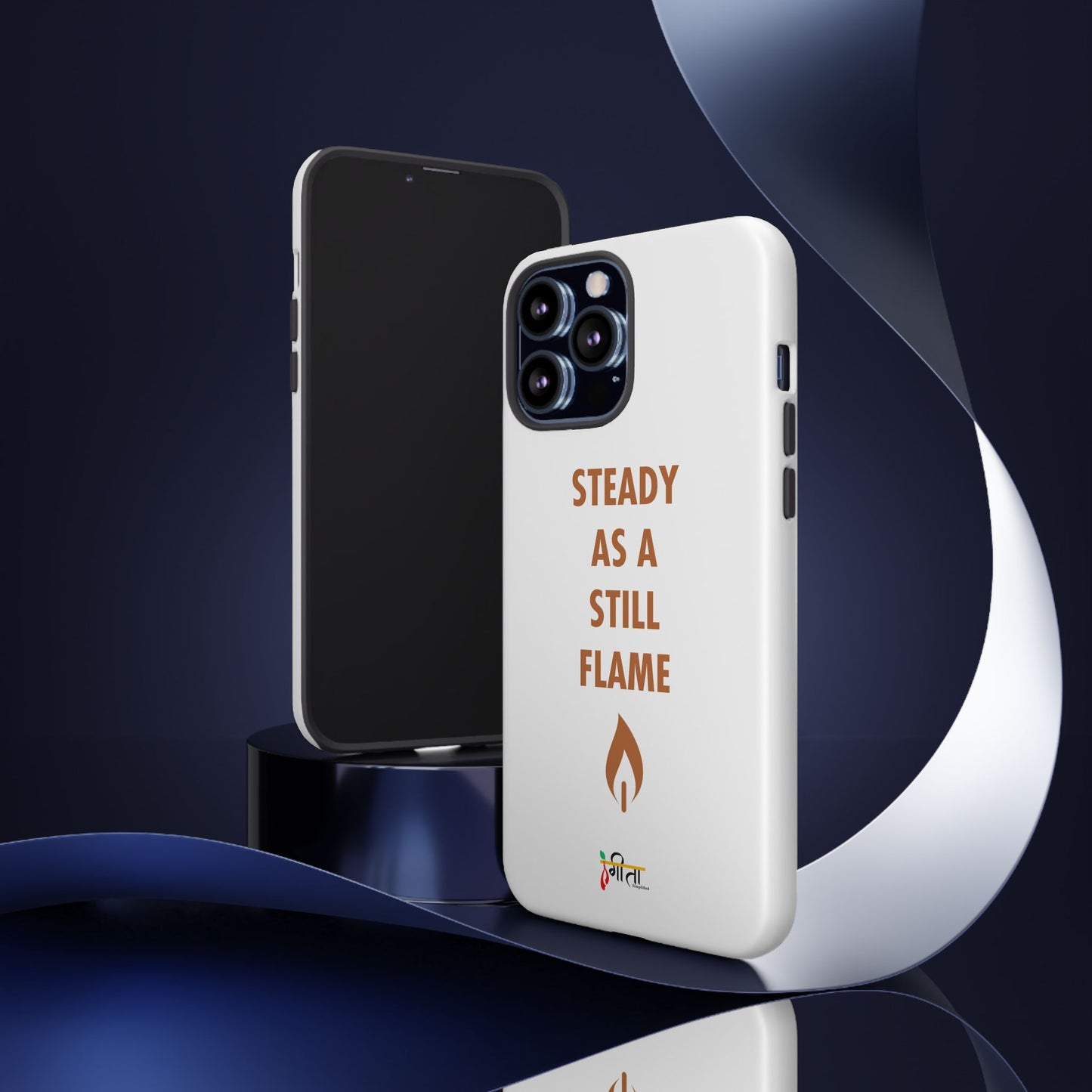 “Still Flame” – The Strength of Inner Calm Phone Case