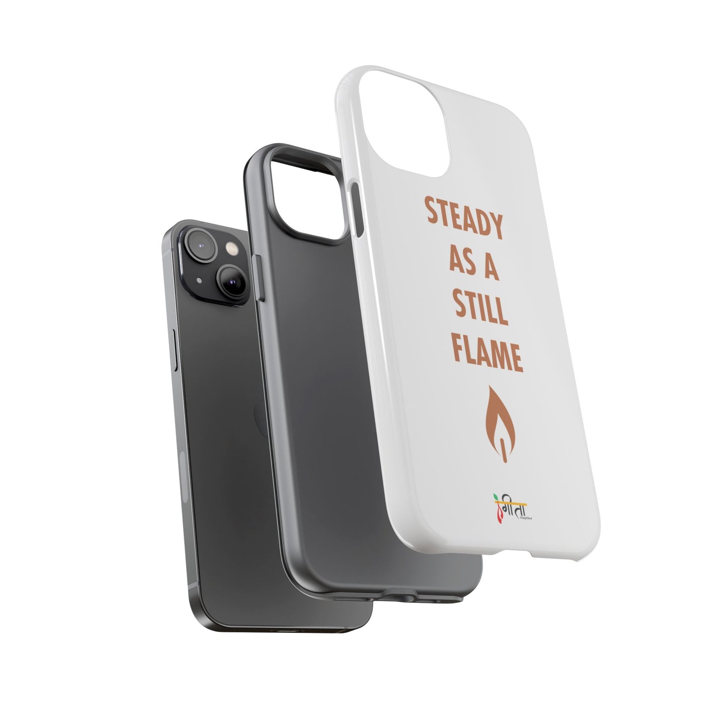 “Still Flame” – The Strength of Inner Calm Phone Case