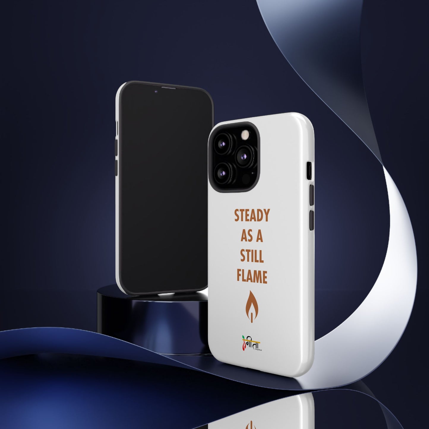 “Still Flame” – The Strength of Inner Calm Phone Case