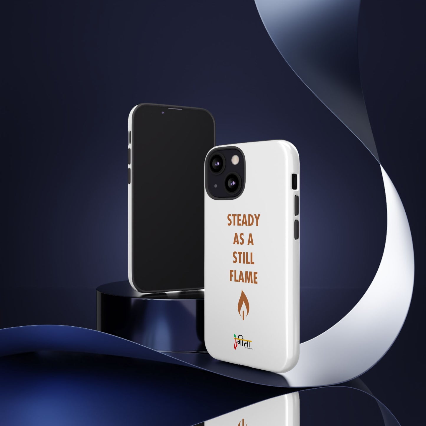 “Still Flame” – The Strength of Inner Calm Phone Case