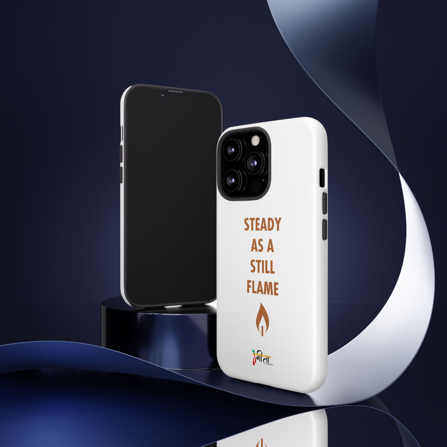 “Still Flame” – The Strength of Inner Calm Phone Case