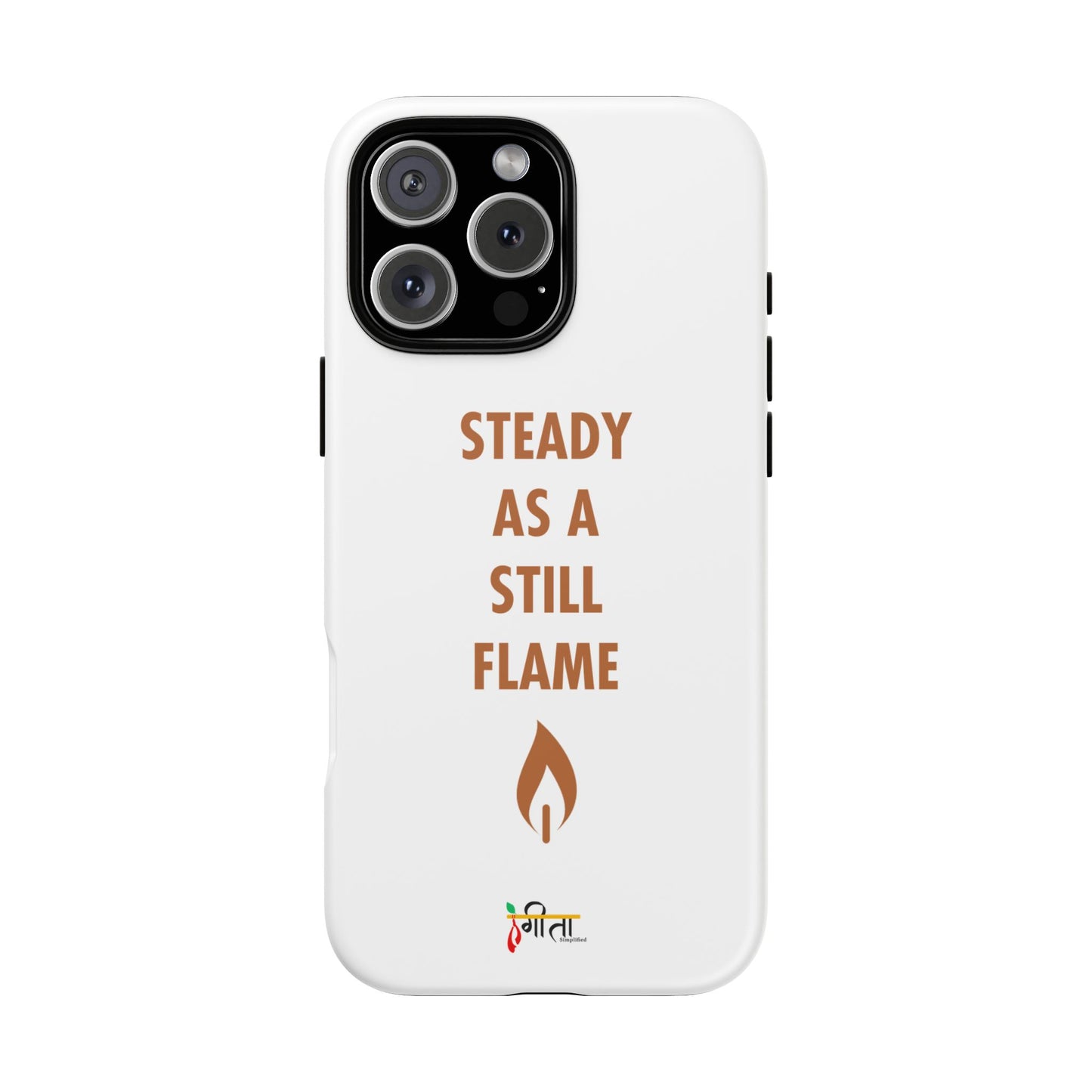 “Still Flame” – The Strength of Inner Calm Phone Case