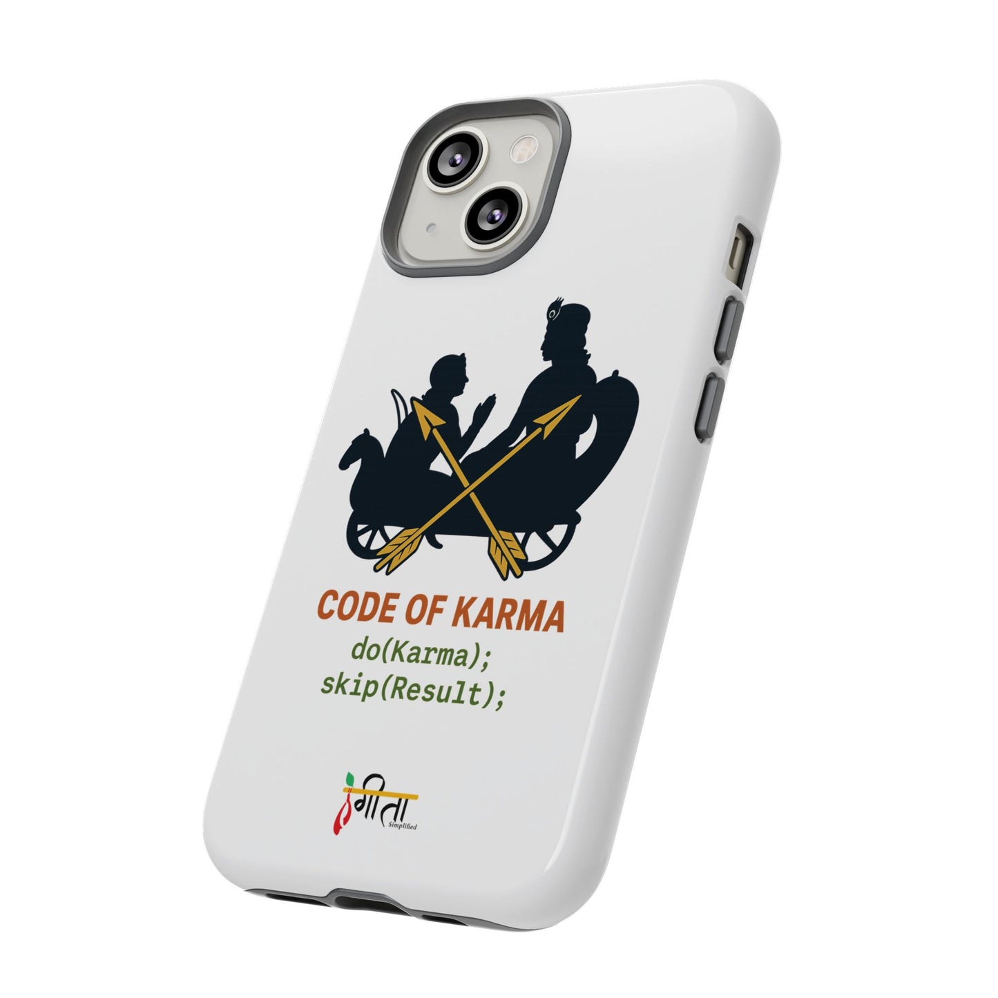 “Driven by Dharma” Krishna Karma Phone Case
