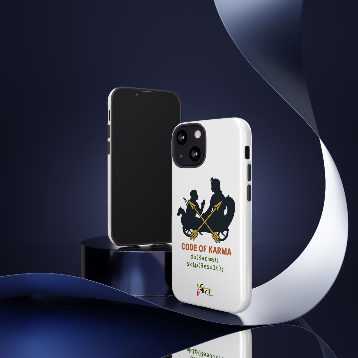 “Driven by Dharma” Krishna Karma Phone Case