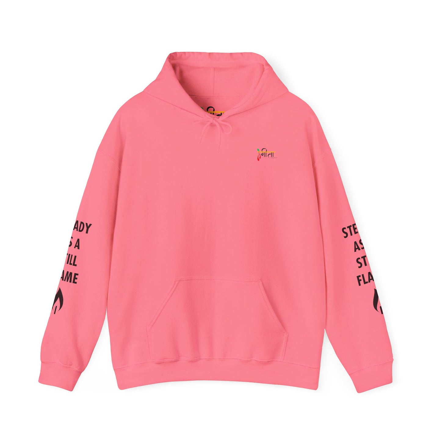 “Wisdom in Motion” – Sthitaprajna Sleeve Art Unisex Hoodie