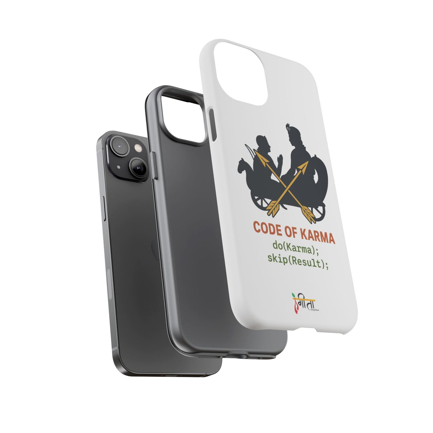“Driven by Dharma” Krishna Karma Phone Case
