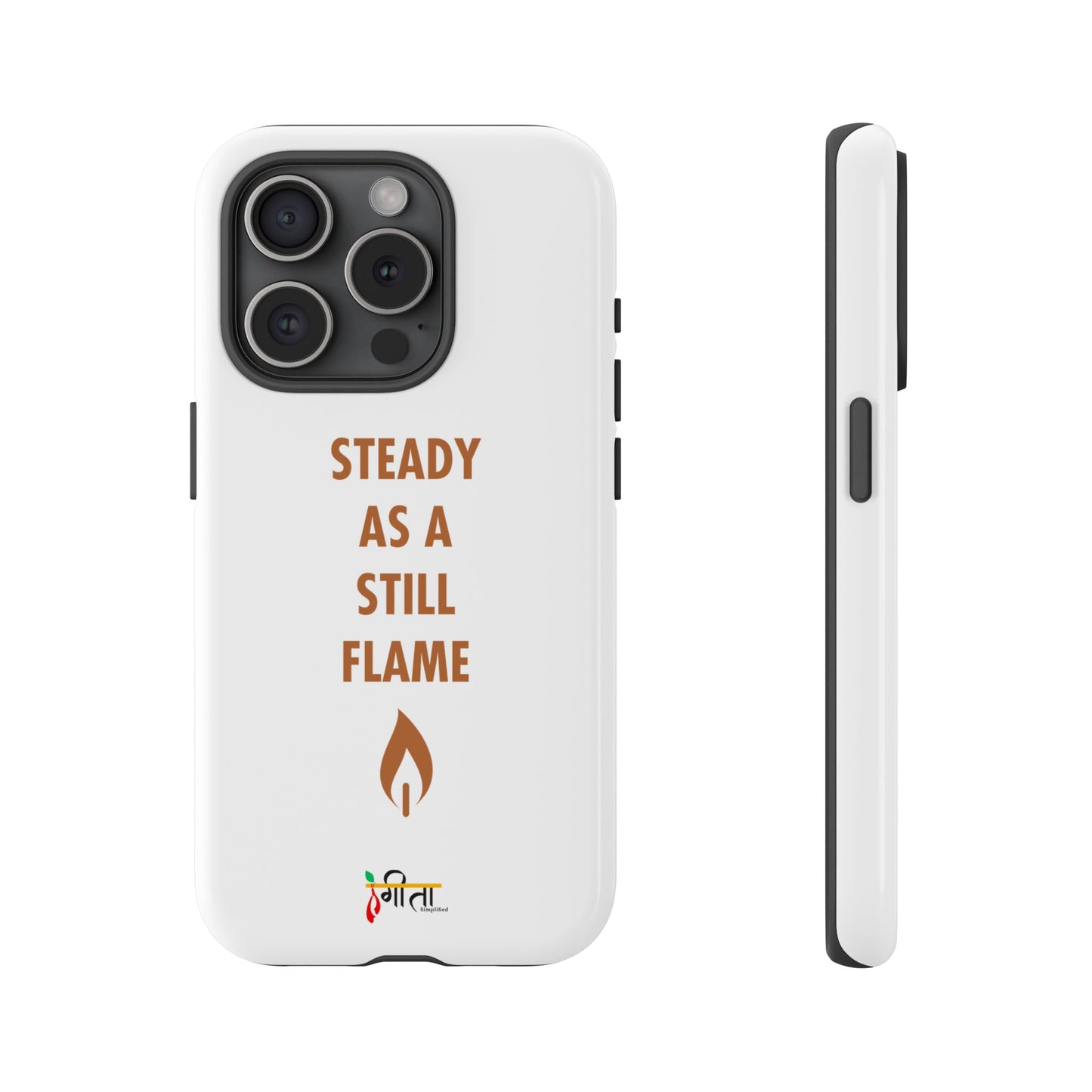 “Still Flame” – The Strength of Inner Calm Phone Case