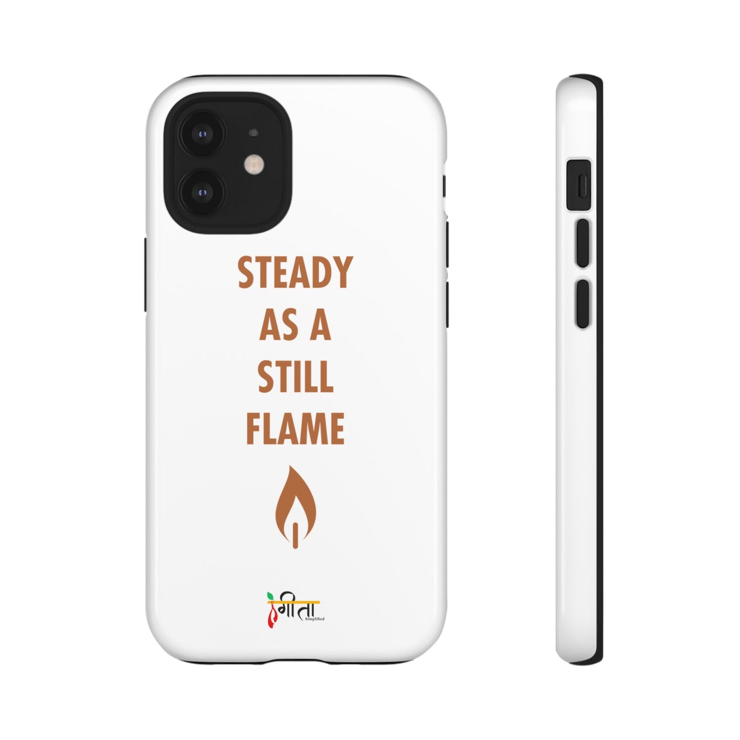 “Still Flame” – The Strength of Inner Calm Phone Case