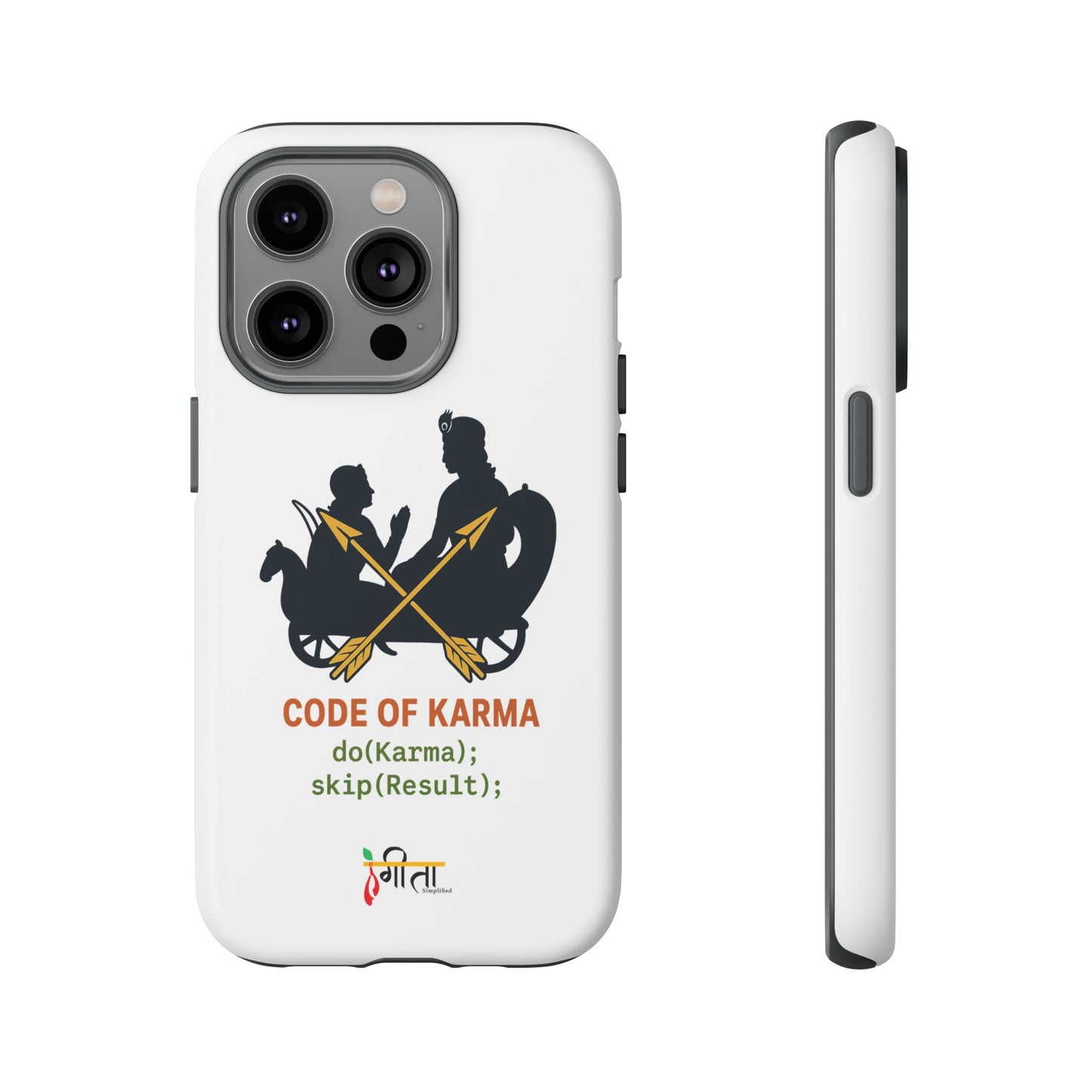 “Driven by Dharma” Krishna Karma Phone Case