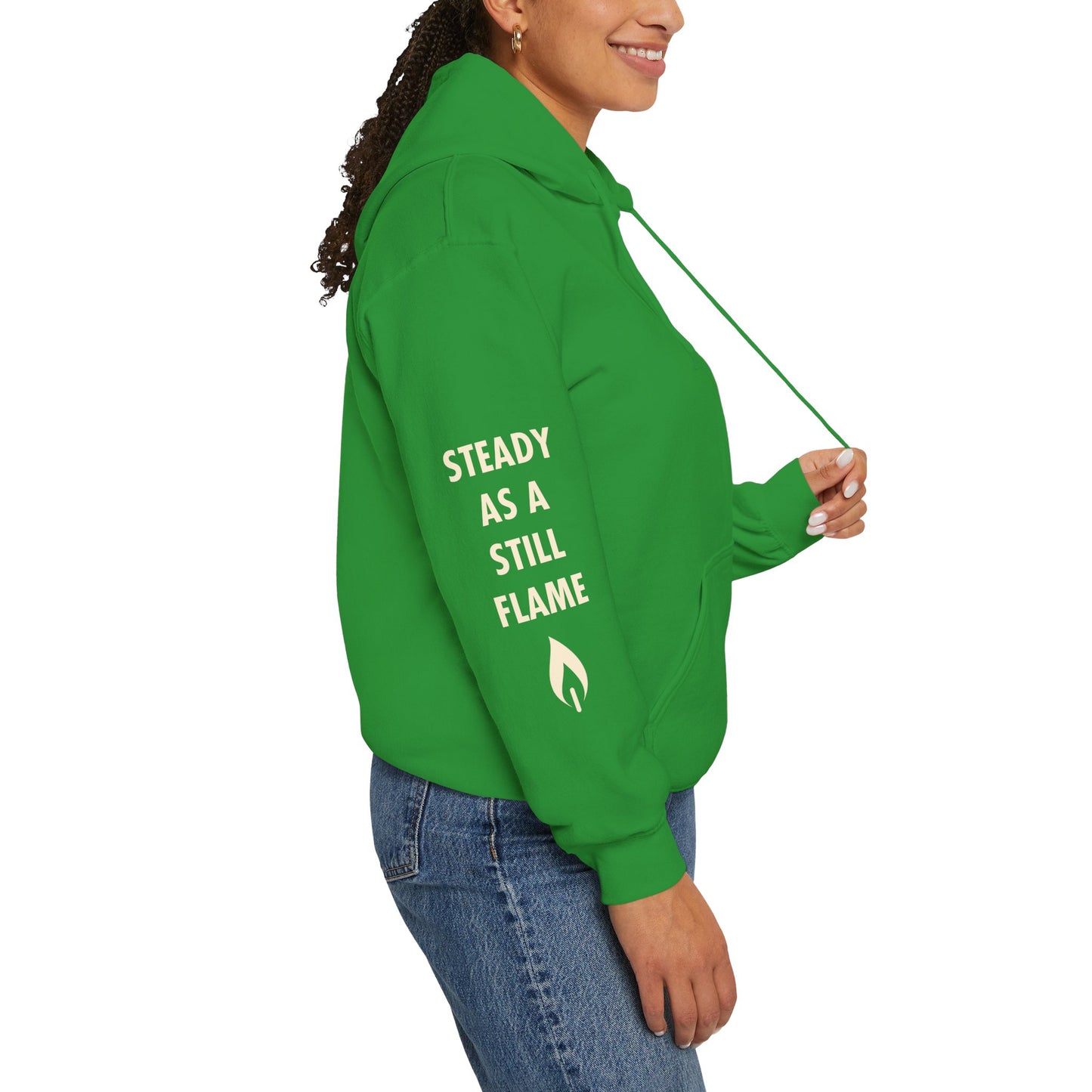 “Wisdom in Motion” – Sthitaprajna Sleeve Art Unisex Hoodie