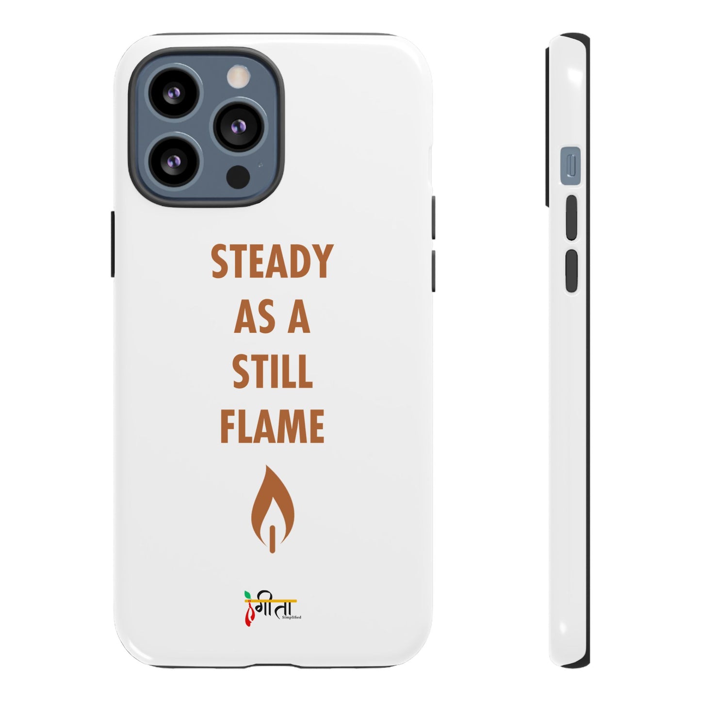 “Still Flame” – The Strength of Inner Calm Phone Case