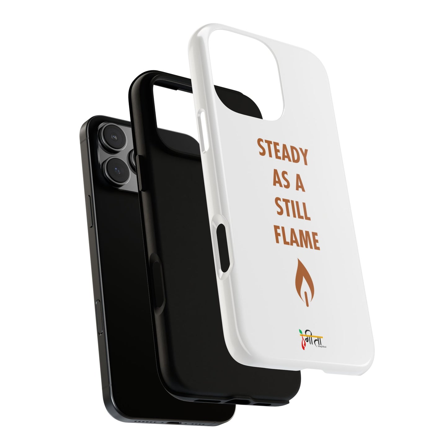 “Still Flame” – The Strength of Inner Calm Phone Case